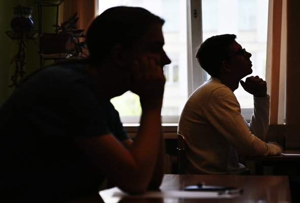 Стратегия развития образования. Сдача ЕГЭ по русскому языку в московской школе. Фото: Павел Бедняков