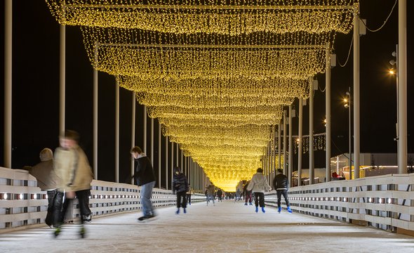 Каток на Фестивальной площадке в Коломенском