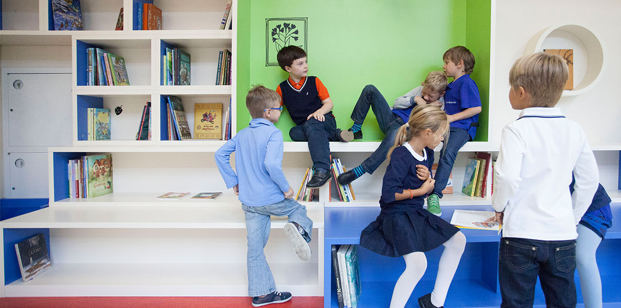 Как выглядит самая
красивая школьная
библиотека России