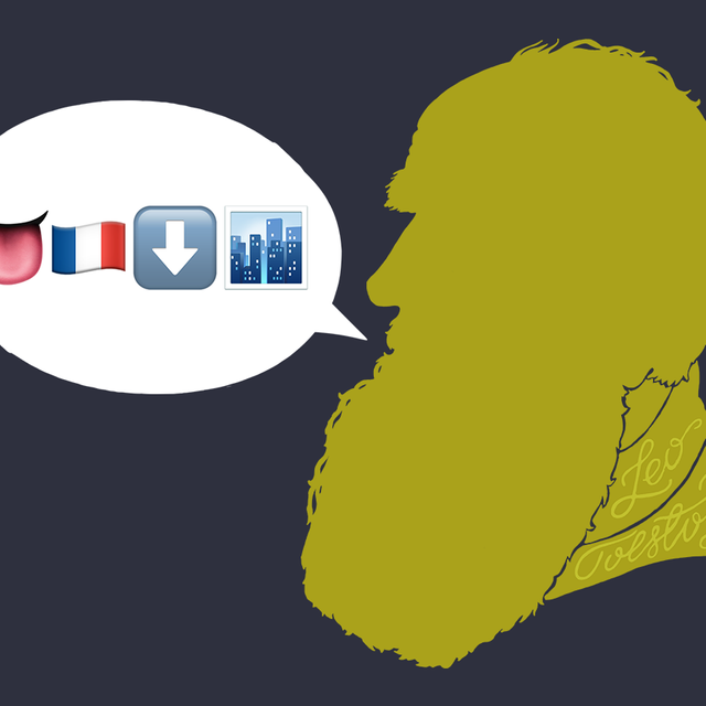 👅🇫🇷⬇️🏙 – это из Толстого? Тест: угадайте русскую классику по цитате, зашифрованной в эмодзи