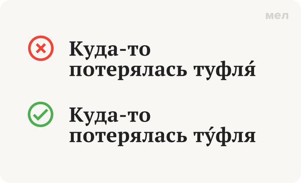 «ТуфлЯ» или «тУфля»: как правильно говорить и ставить ударение по правилам русского языка