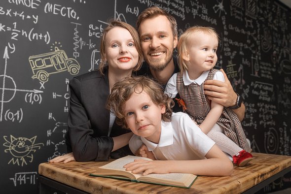 Семья Евгении. Евгения Погорелова. Семейное обучение