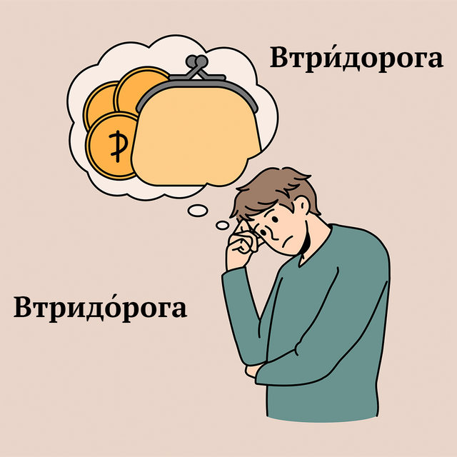 «ВтрИдорога» или «втридОрога»? Как говорить правильно