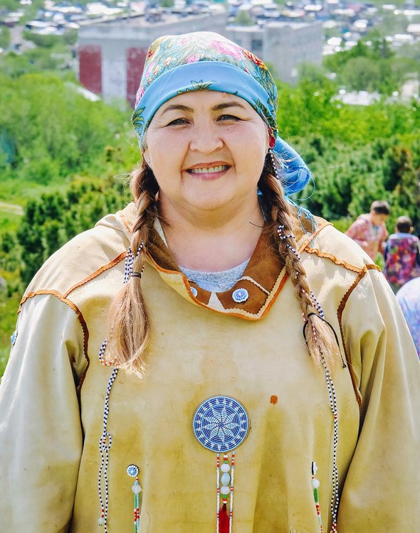 Елена Сотрудинова — учительница корякского языка из поселка Палана на Камчатке. © Евгения Анфимова / КамГУ им. Витуса Беринга