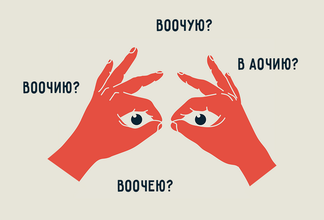 Убедиться «воочую», «воочию», «в аочию» или «воочею»? Как пишется это наречие