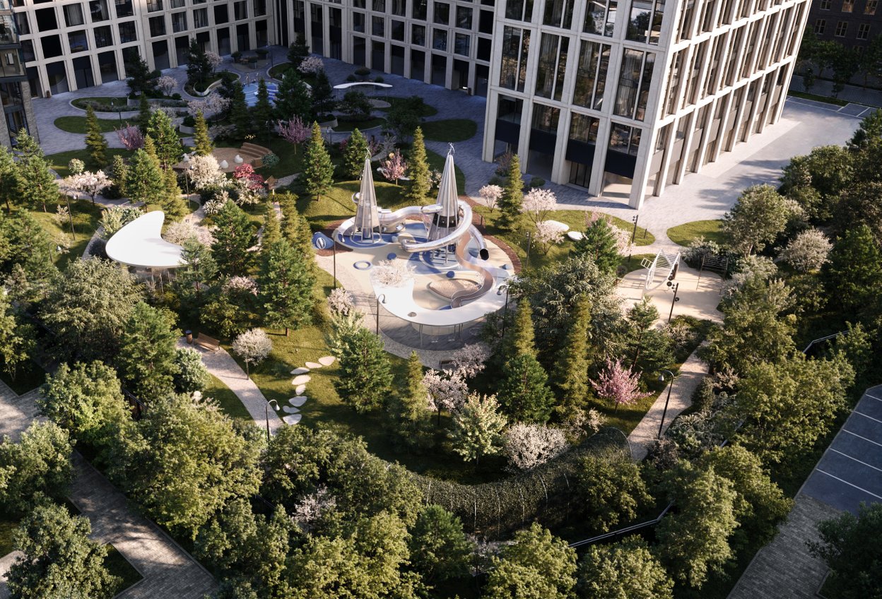 Внутренний двор ЖК «Монблан»