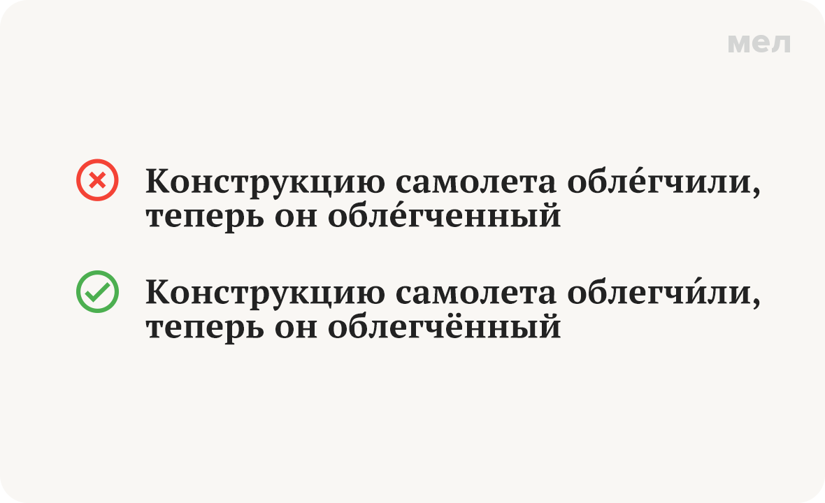 облегчить ударение как правильно грамотность