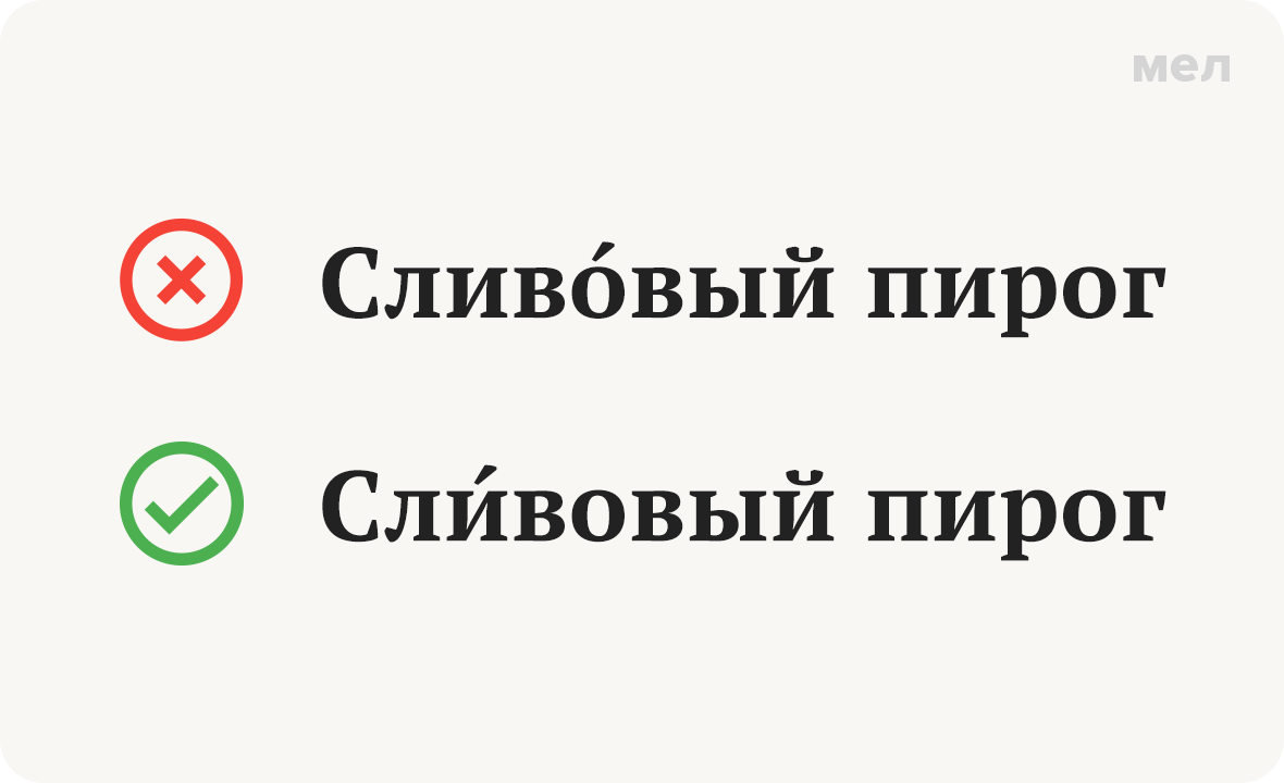 сливовый ударение как правильно грамотность