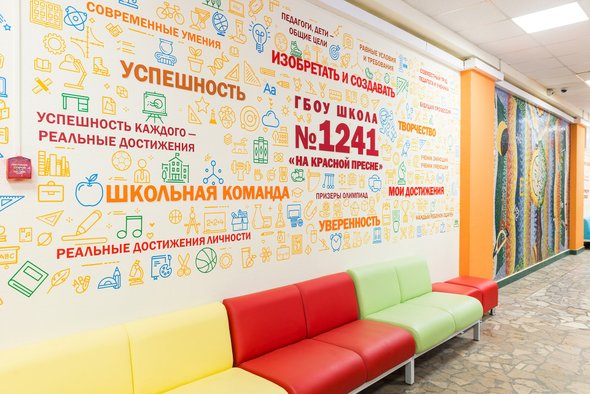 Входная группа школы