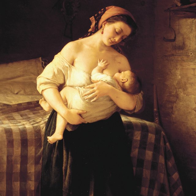 Не рыжая, с большой грудью и голубыми венами. Кто такие кормилицы и как они жили до XX века