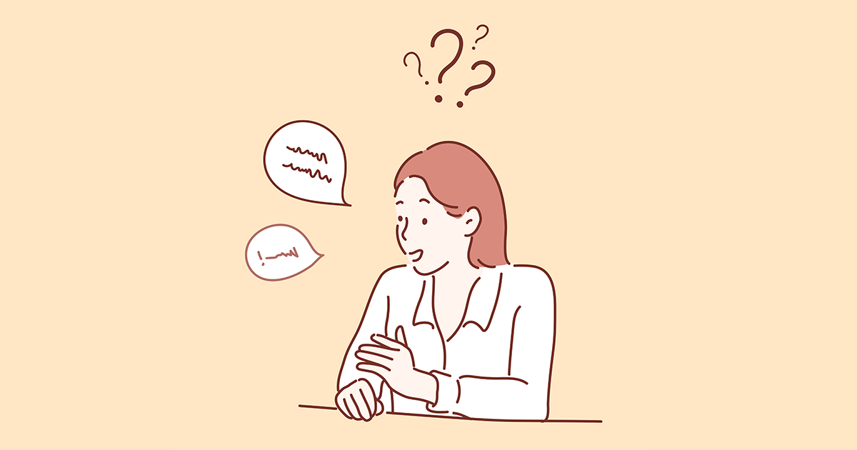 She does not understand. She does not understand