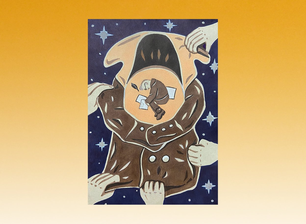 Детский рисунок «Шинель», Николай Гоголь