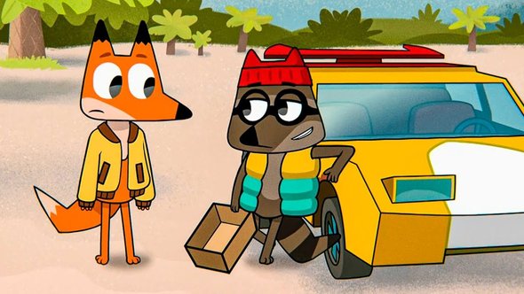 Кадр из мультфильма «Лекс и Плу. Космические таксисты»