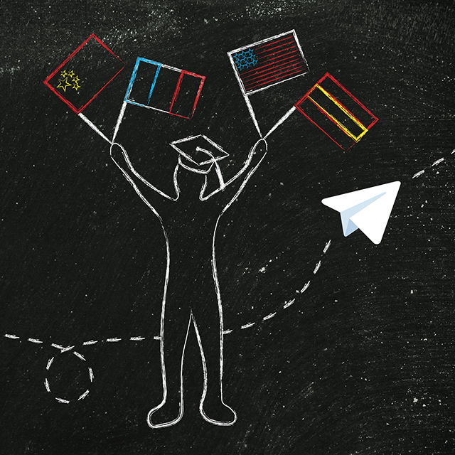 35 телеграм-каналов, которые помогут выучить семь иностранных языков