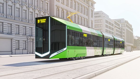 Городской трамвай «Трамформер». Проект студии «2050.ЛАБ»