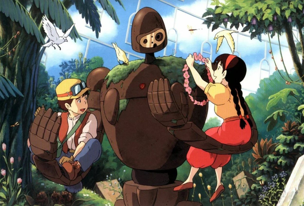 Кадр из аниме «Небесный замок Лапута».