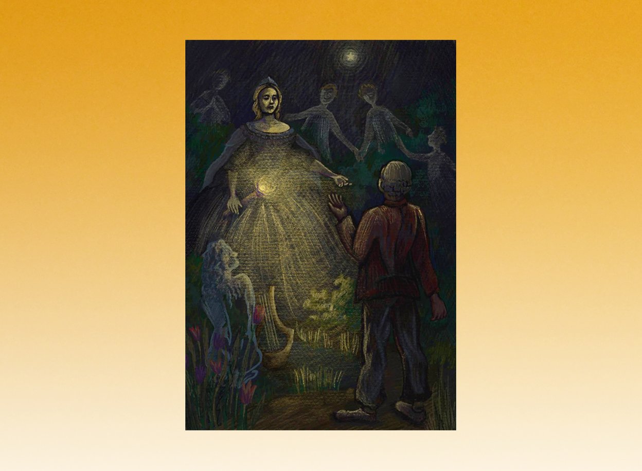 Детский рисунок «Ода на день восшествия на престол Елизаветы Петровны», Михаил Ломоносов