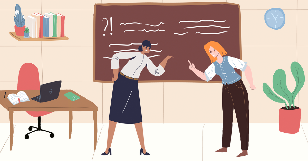 спор родителей и учителей в школе