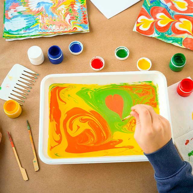 5 необычных способов рисования: смятой бумагой, солью, нитками и не только