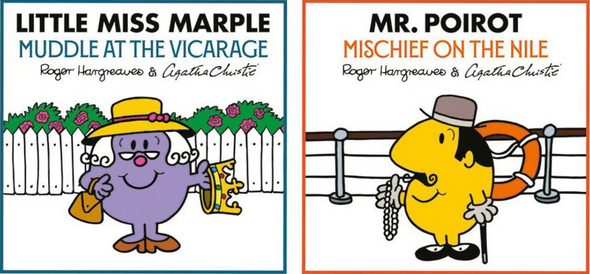 обложки произведений Агаты Кристи, детская адаптация