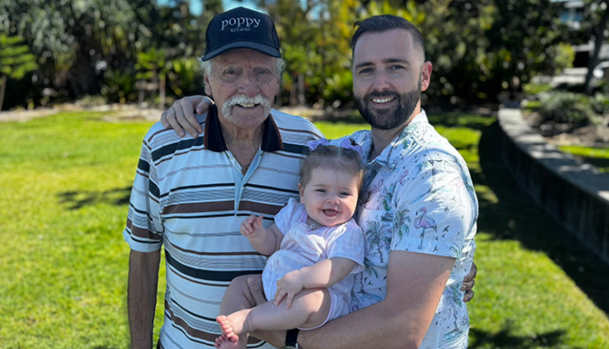 рекордсмен со своей семьей