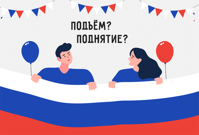 «Поднятие» флага в школе или всё-таки «подъём»? Как говорить правильно
