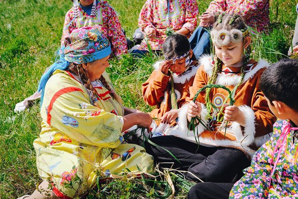 Елена Сотрудинова — учительница корякского языка из поселка Палана на Камчатке. © Евгения Анфимова / КамГУ им. Витуса Беринга