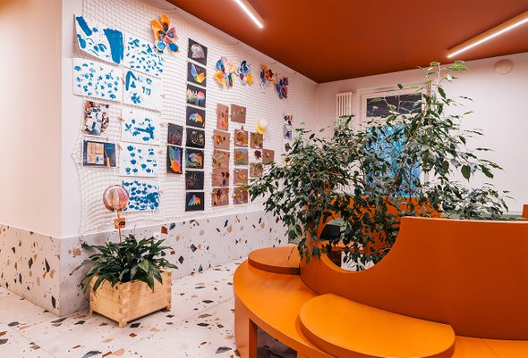 Детский сад раздевалка шкафчики