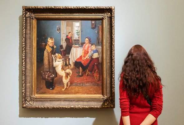 Музей. Третьяковская галерея. Федор Решетников. Опять двойка