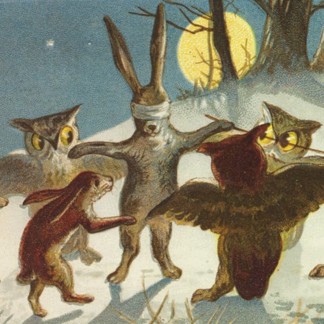 15 старинных новогодних открыток: сюжеты некоторых из них выглядят странно