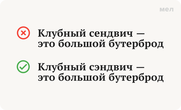 «Сэндвич» или «сендвич»: как писать правильно