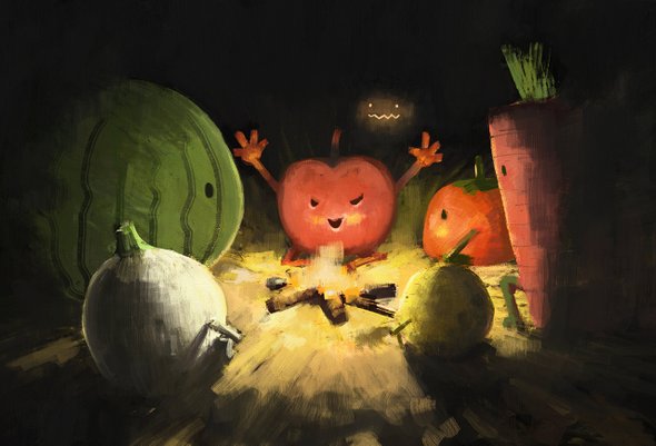 Хэллоуин. Страшные истории у костра. Страшилки