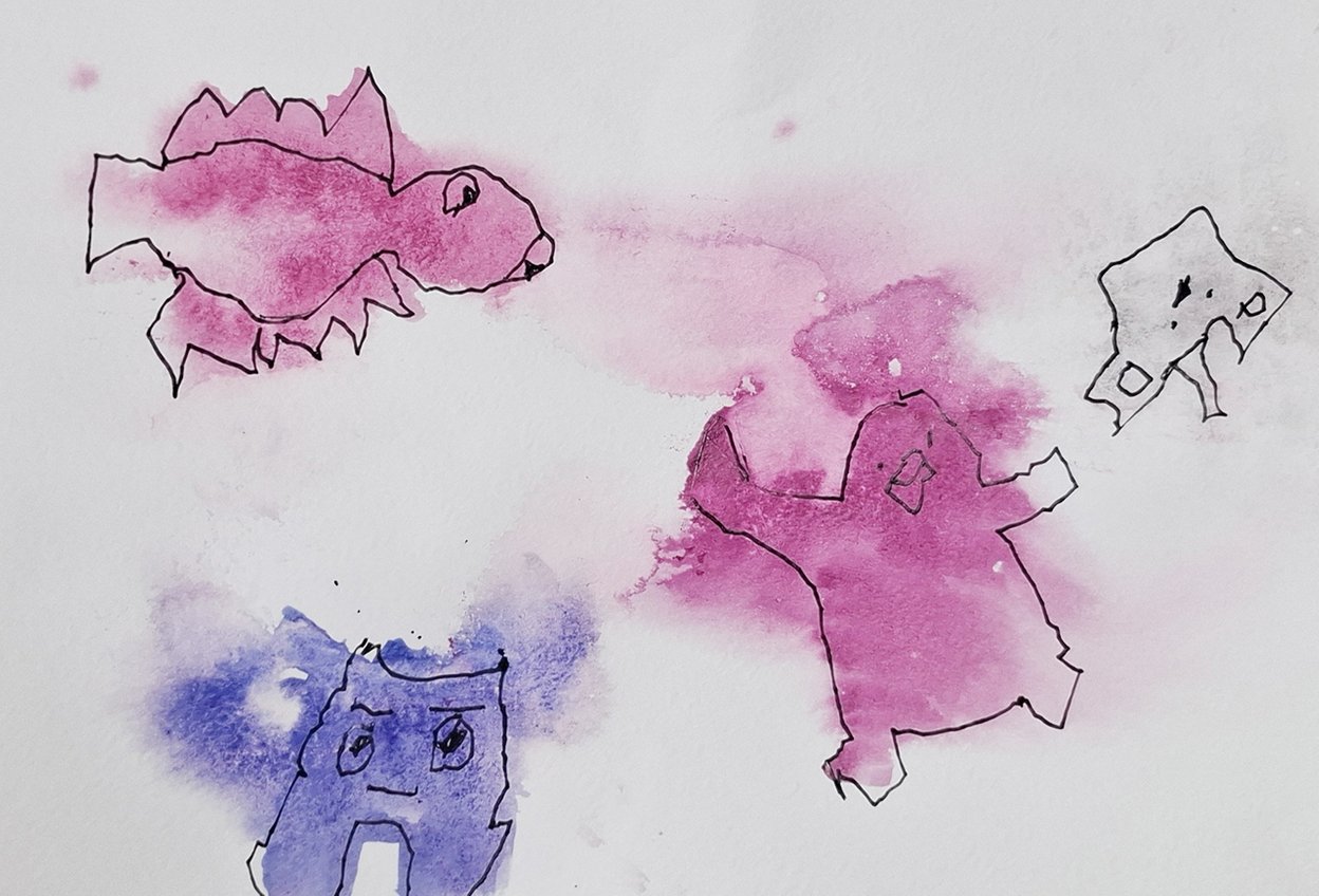 3 игры с акварелью, которые работают как арт-терапия для детей. Акварельная арт-терапия. Абстрактные рисунки акварелью