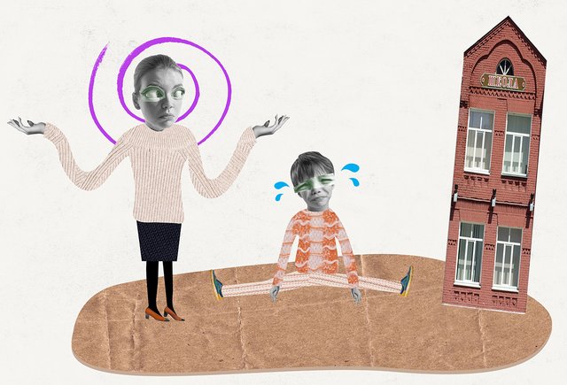 Сын девяти лет наотрез отказывается ходить в школу, просит, чтобы я сидела с ним на уроках. Что делать?