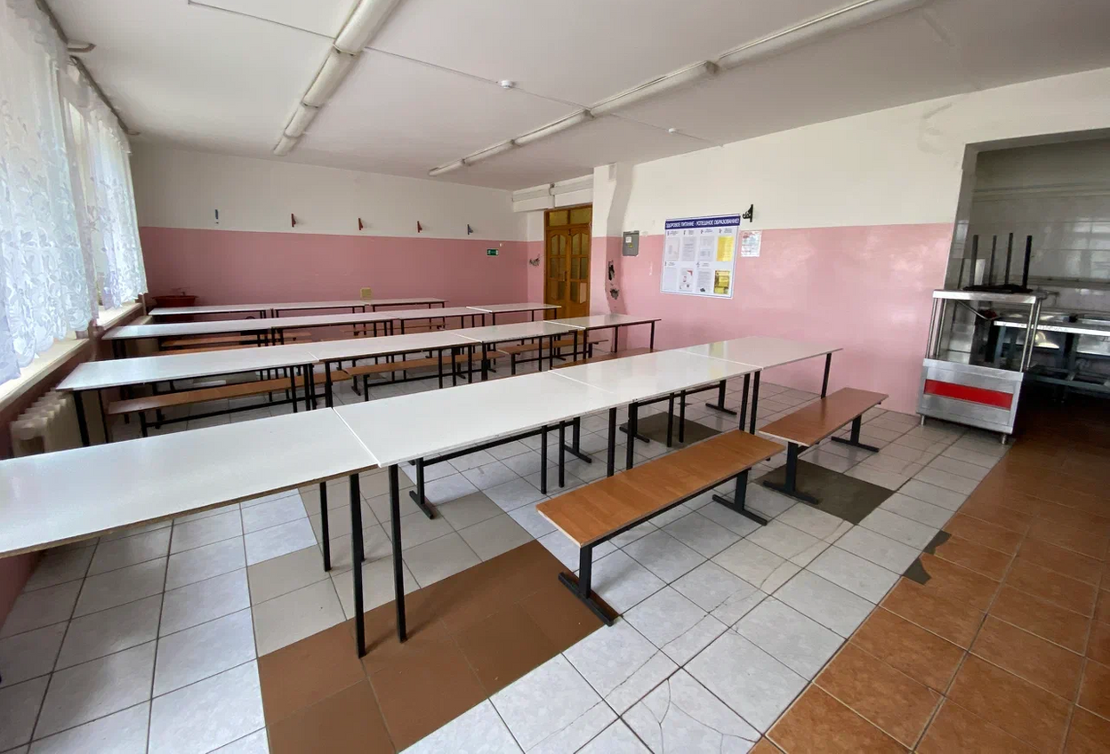 Столовая в Данкове до обновления.