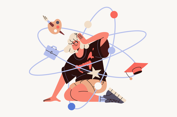 Грустная девочка студент. Иллюстрация. Вранье, ссоры и срывы дедлайнов: 9 ошибок, которые полезно совершить подростку и которые взрослым не нужно исправлять