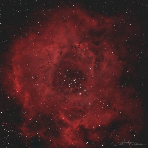 Туманность Розетка — космический цветок диаметром более 100 световых лет