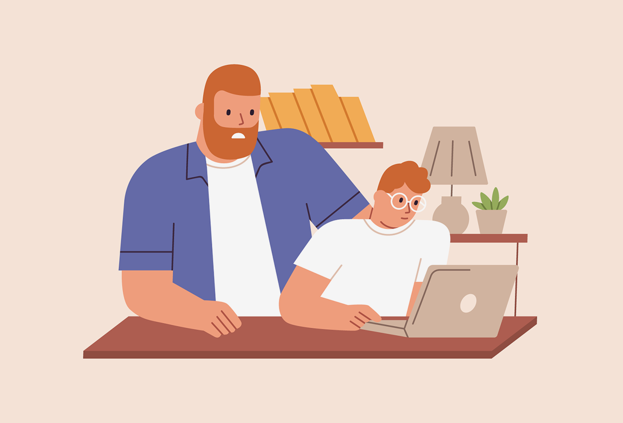 Dad computer
