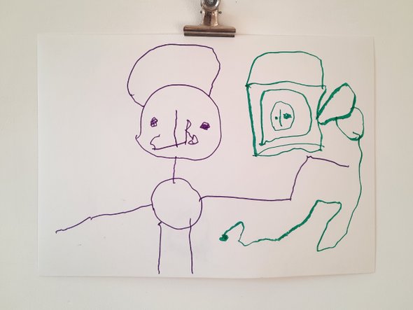 «Пикассо в Барселоне», Сын художника, 3 года