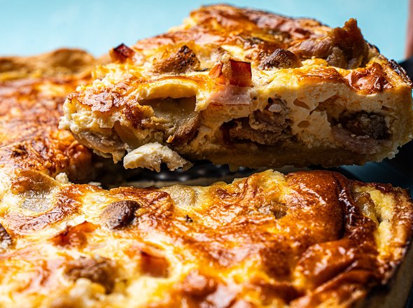 Рецепт очень быстрого ужина: пирог с курицей за полчаса