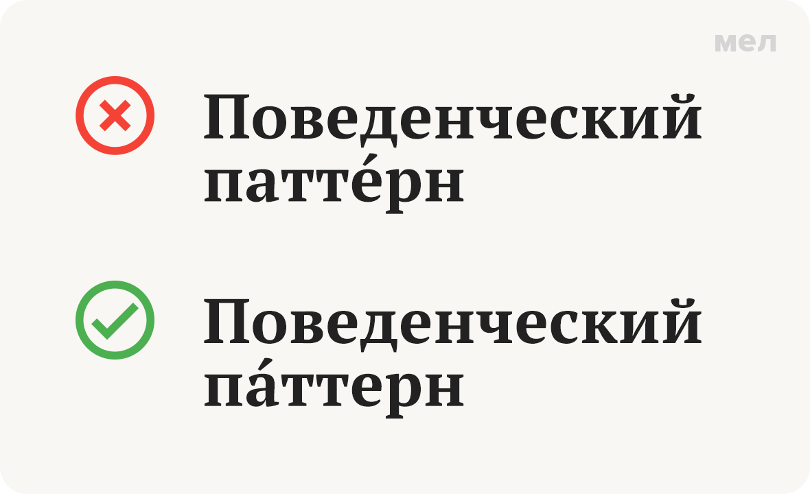 паттерн ударение как говорить правильно грамотность