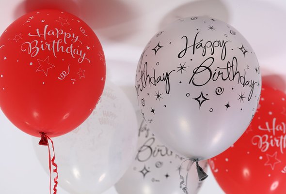 Воздушные шары, потолок, день рождения