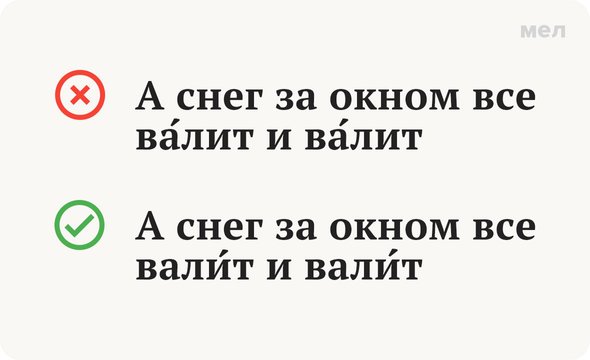 вАлит или валИт, как говорить правильно, грамотность