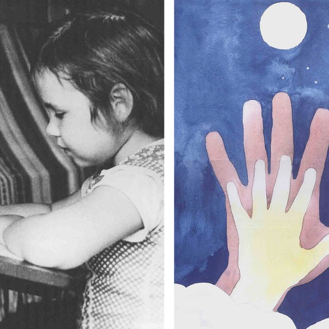 На последней картине нарисовала руку отца со своей ладошкой внутри. Трагедия Саши Путри, самой юной художницы СССР