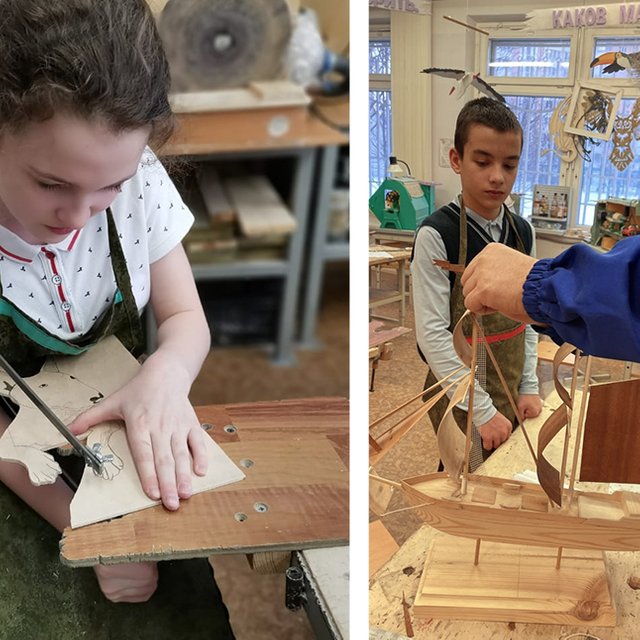 «Уже и мозоли натёрла от лобзика». Как учитель технологии сделал столярный кружок модным