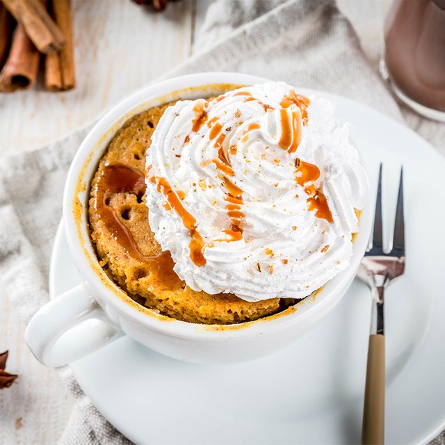 Тыквенное пирожное в чашке за 10 минут