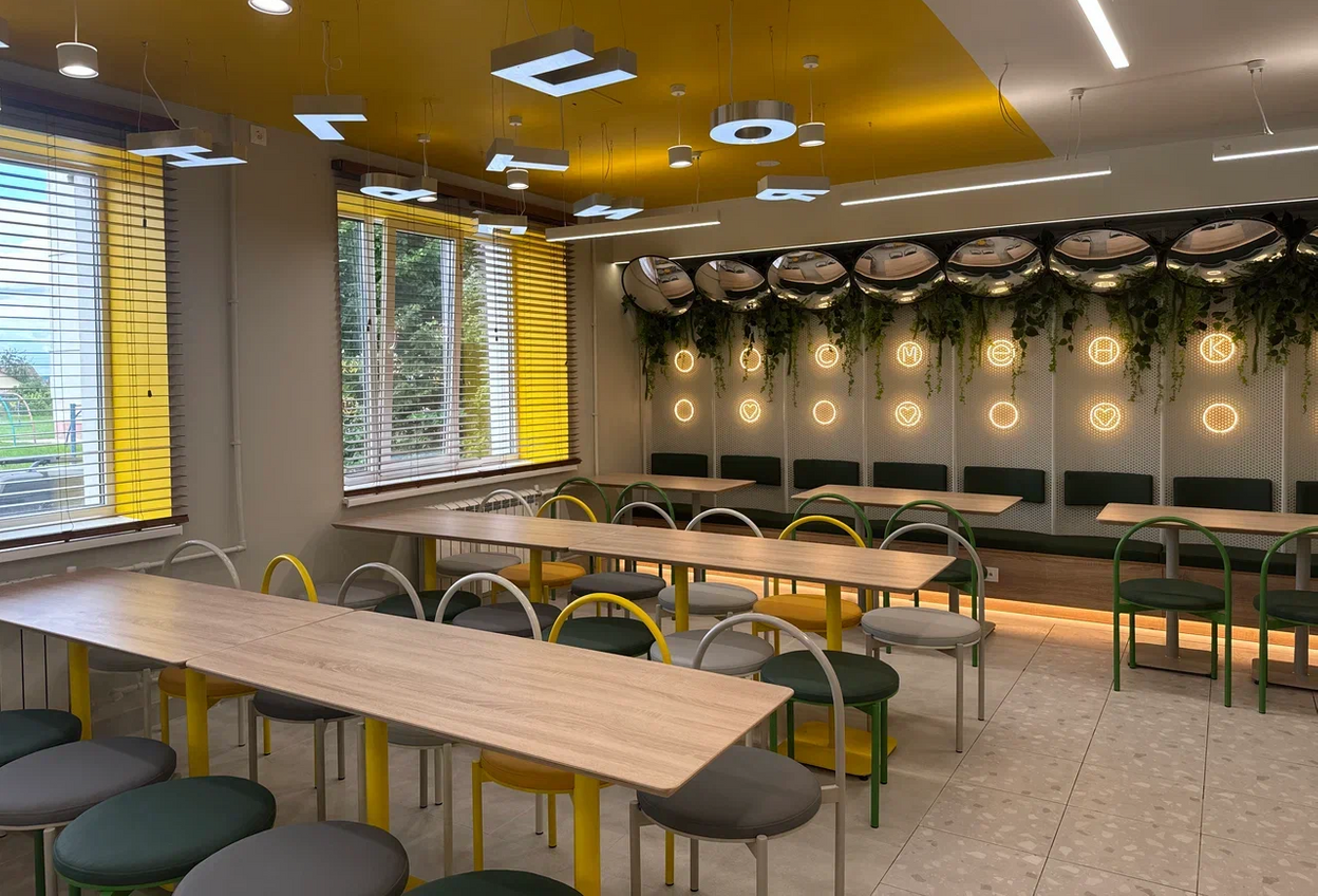 Столовая в Данкове после обновления.